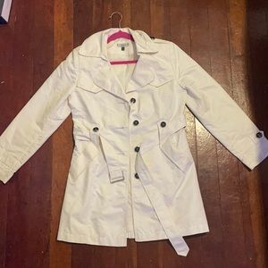 GIACCA - White button Trench Coat